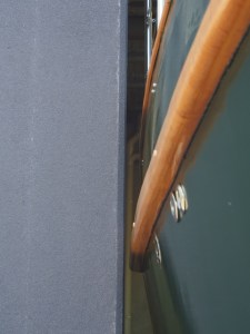 A close fit out the door.